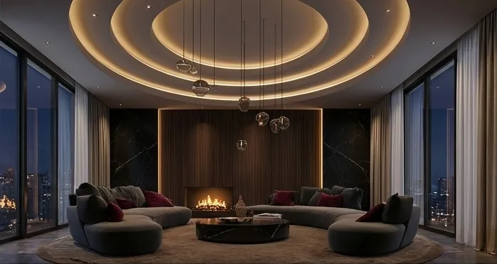 فيلا الملقا – تصميم داخلي وتشطيب كامل